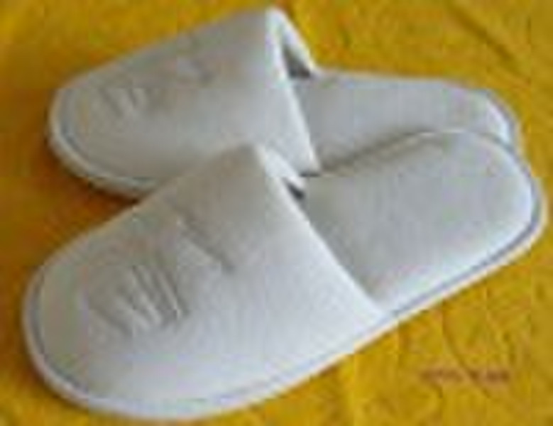 Velour Slipper, Cotton Velour Slipper Hotel Pantoffel