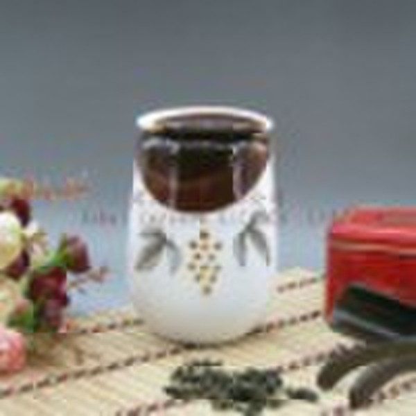 matt glaze mini porcelain caddy