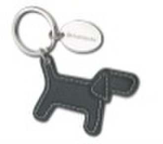 Promotional Split-Ring Keychain w/ Dog Shape