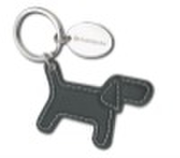 Promotional Split-Ring Keychain w/ Dog Shape