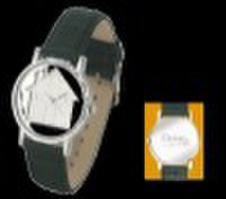 Promotional Watch w/ House Design & Croco Stra