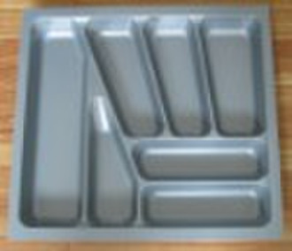 Plastic cutlery tray fit in kitchen cabinets