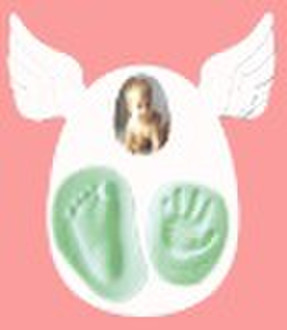 Baby hand print-silicone rubber impression putty