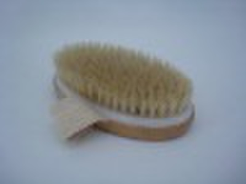 Wooden bath brush