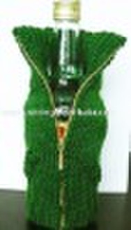 knitted wine bottle cover