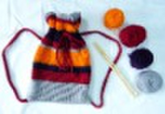 knitted DIY kits bag