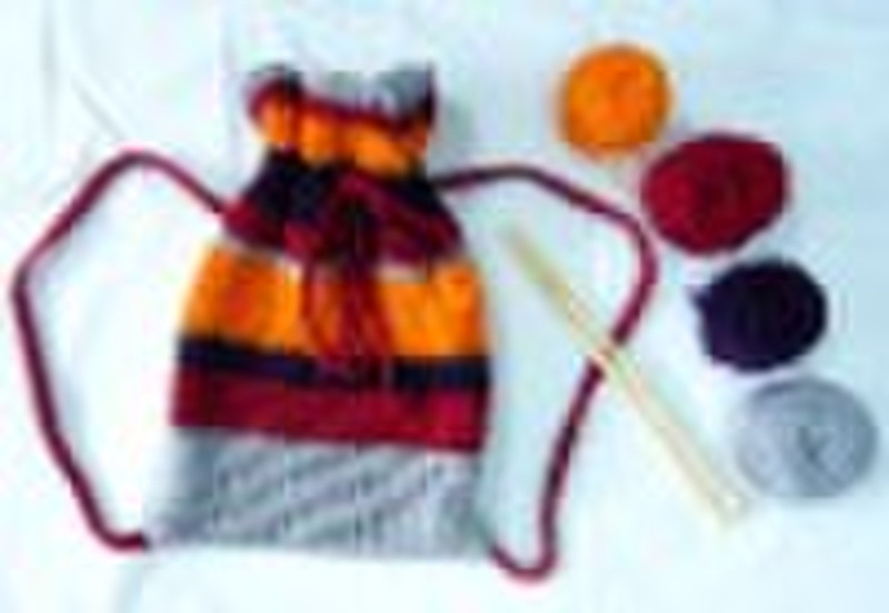 knitted DIY kits bag