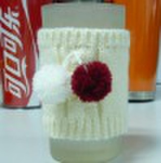 knitted coffee cup sleeve