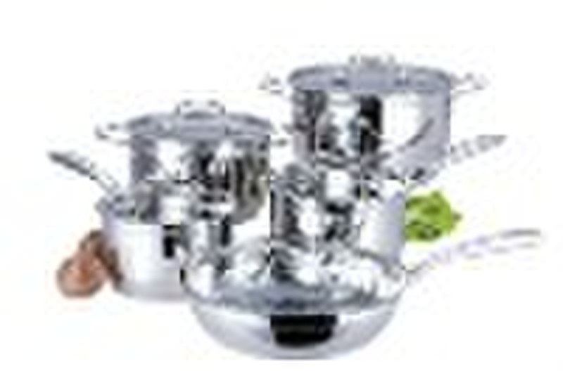 Stainless Steel  10pcs Cookware Set