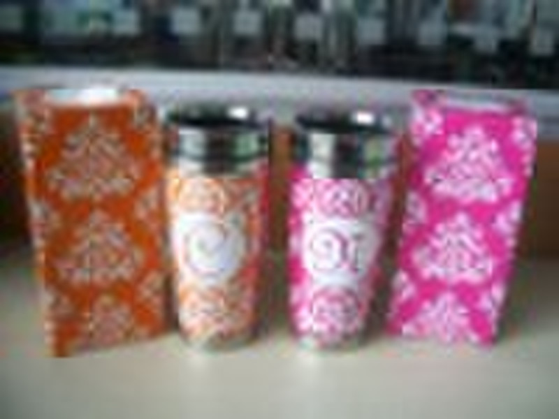 travel mug with insert paper