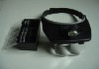 2 LEDs Head Light Magnifying Glass Magnifier