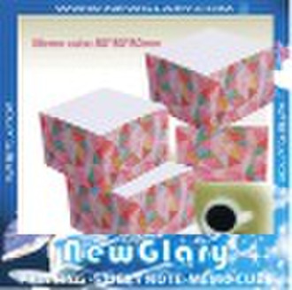 Colorful Memo cube with fresh designNG-ZJ100