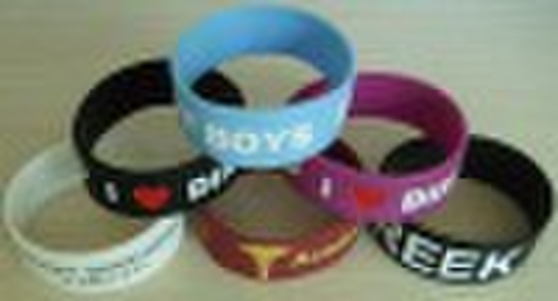 Debossed wristbands