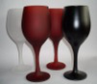 colored wine glass