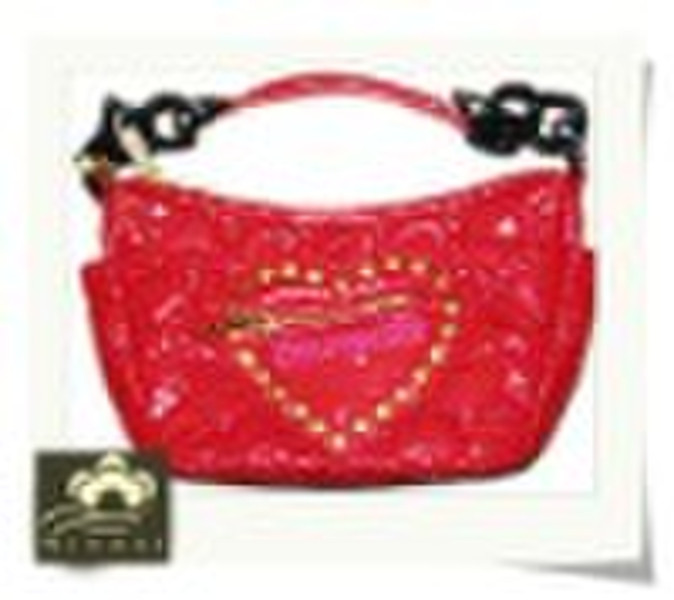 Red  Heart-shaped Women Handbag