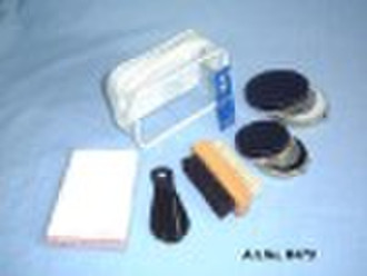 Shoe Shine Kit with transparent pouch