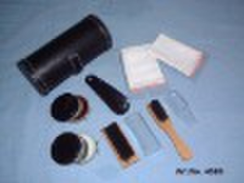 shoe polish kit  with PU pouch