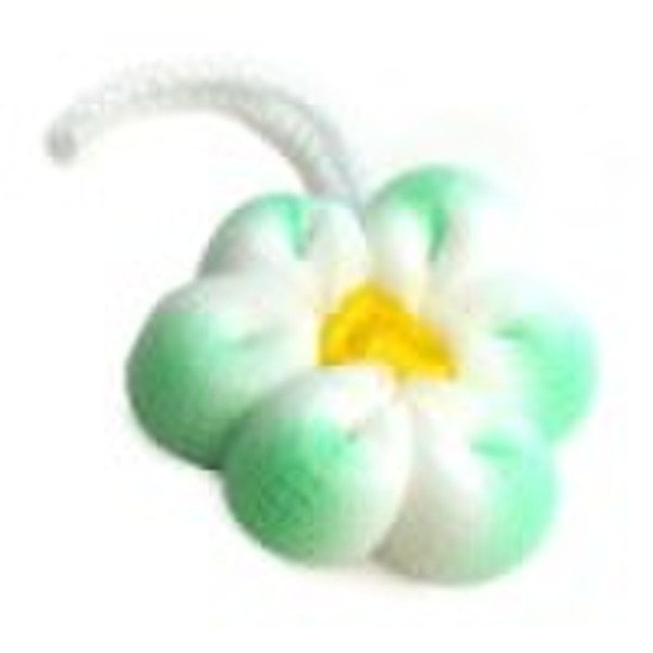 flower bath puff .Mesh bath sponge