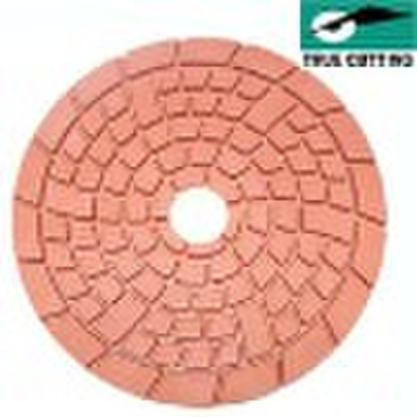 Wet polishing pad