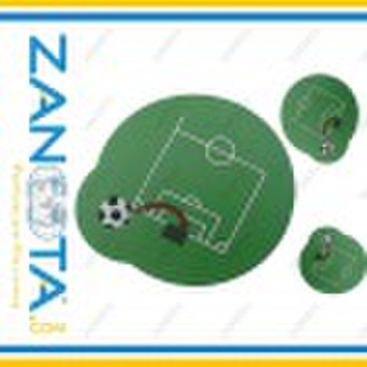 Fancy Football Werbe Weich-PVC-Untersetzer