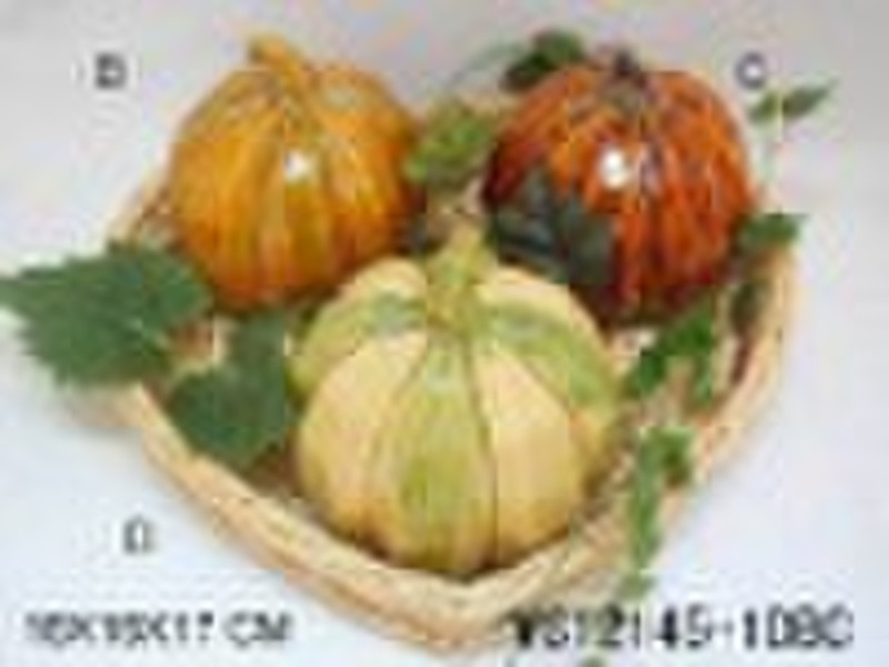 Ceramic pumpkin craft