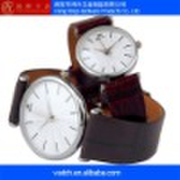 leather wrist watch