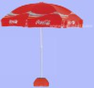 advertising beach umbrella