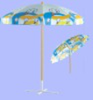 dia 180cm printing beach umbrella for promotion