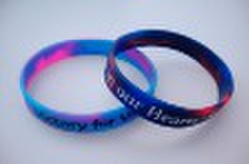 imprinted swirl silicone wristband/bracelet