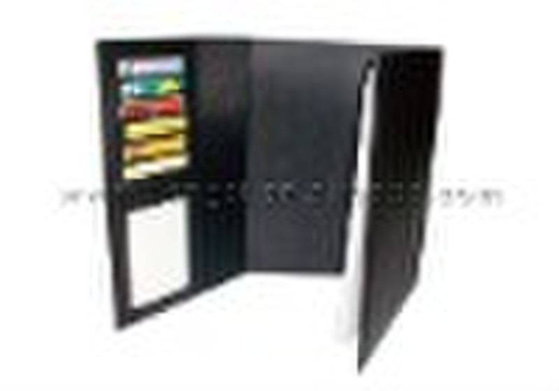 Genuine soft nappa leather file folder