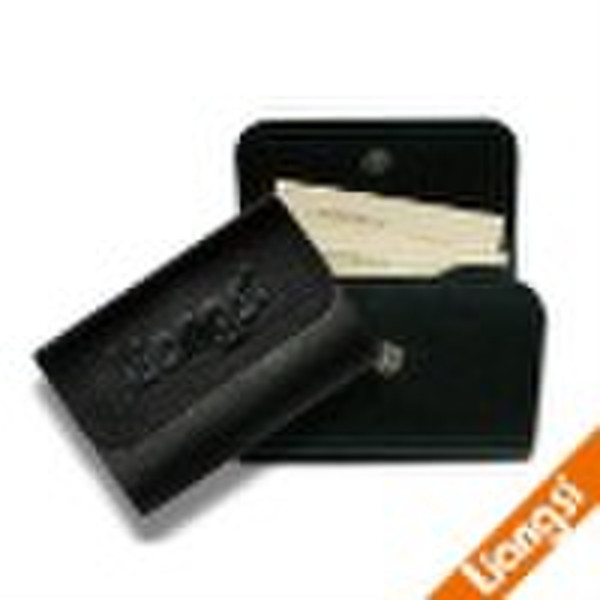 Genuine leather business card holder