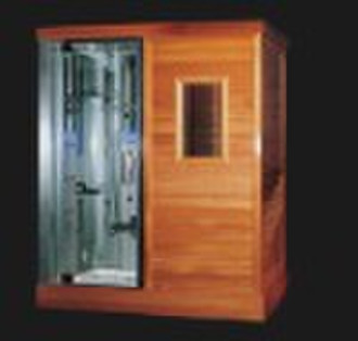 sauna room with steam house (sauna room, shower ro