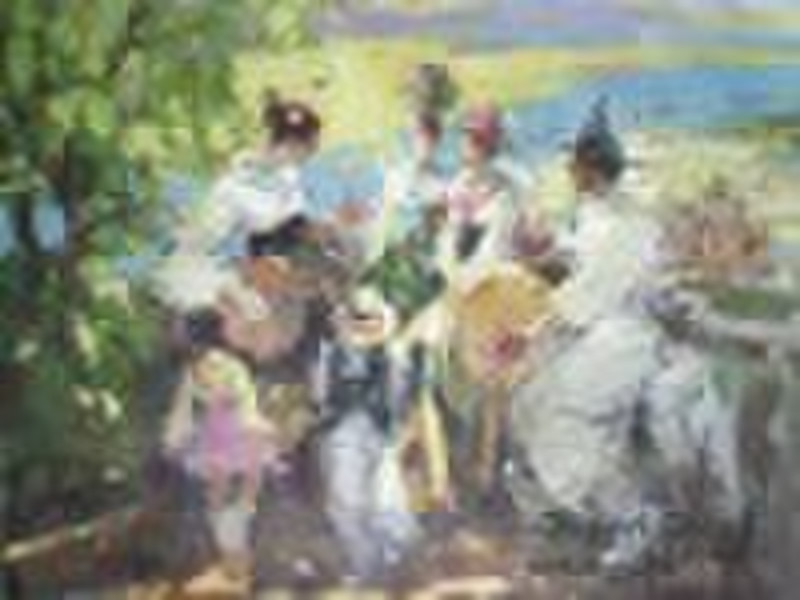 100% Handmade impressionist Portrait Oil Painting-