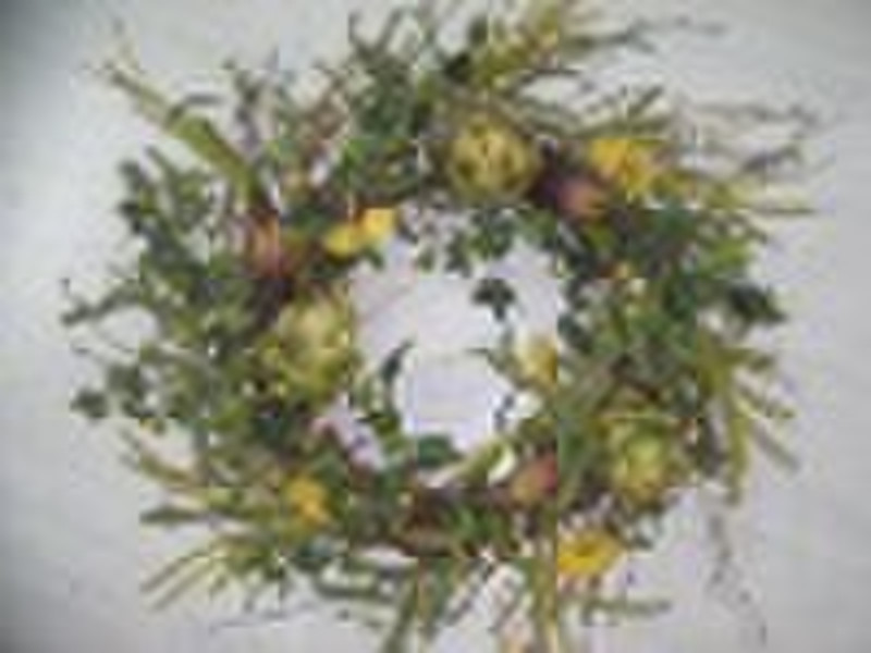 Xmas Garland & Artificial Flowers