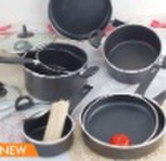 10PCS aluminium non stick cookware