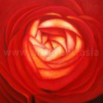 High Quality Decor Floral Rose-Ölgemälde