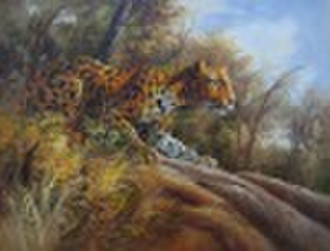Tier Cheetah Ölgemälde