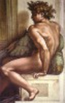 Classical Nude  Buonarroti Michelangelo oil painti