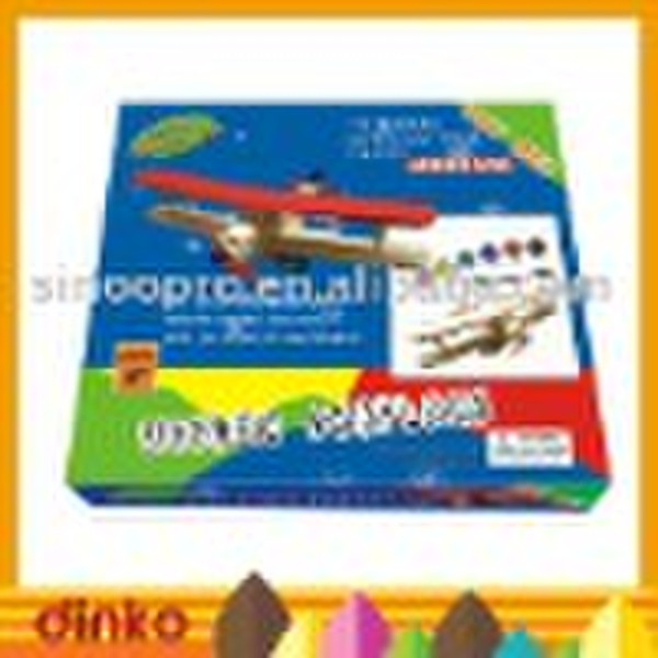 wooden plane play set