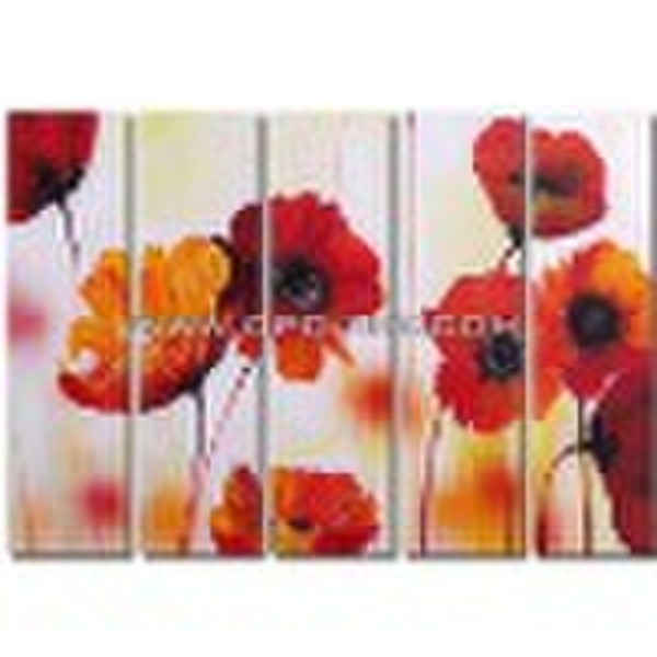 Flower canvas oil painting