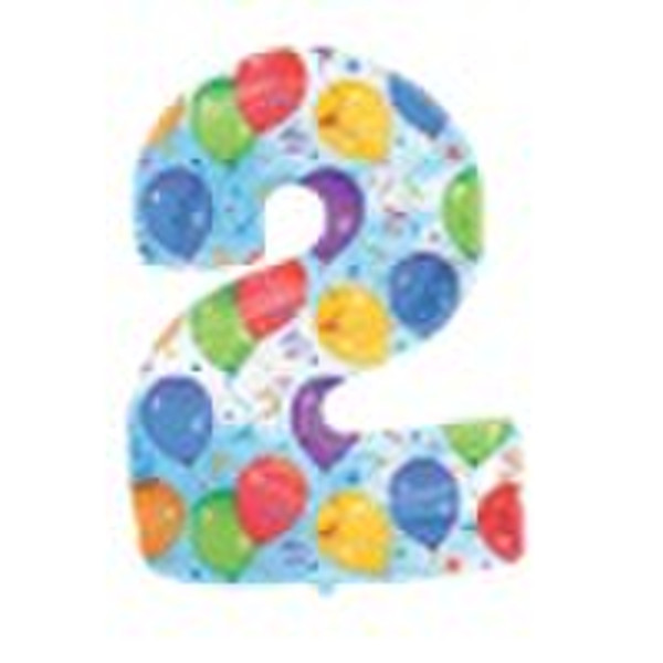 Custom "Number Shape" Foil  Balloons