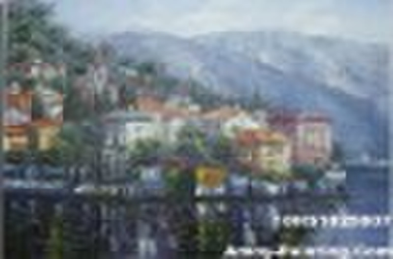 Mediterranean Landscape Oil Painting