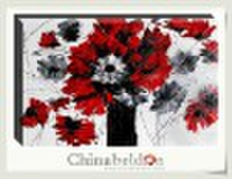 Modern flower decorative oil painting