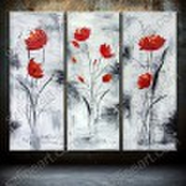 Abstract flower painting in high quality AB-30