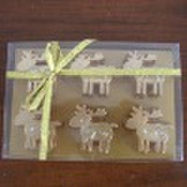 Gold Deer Shaped Carved Candles