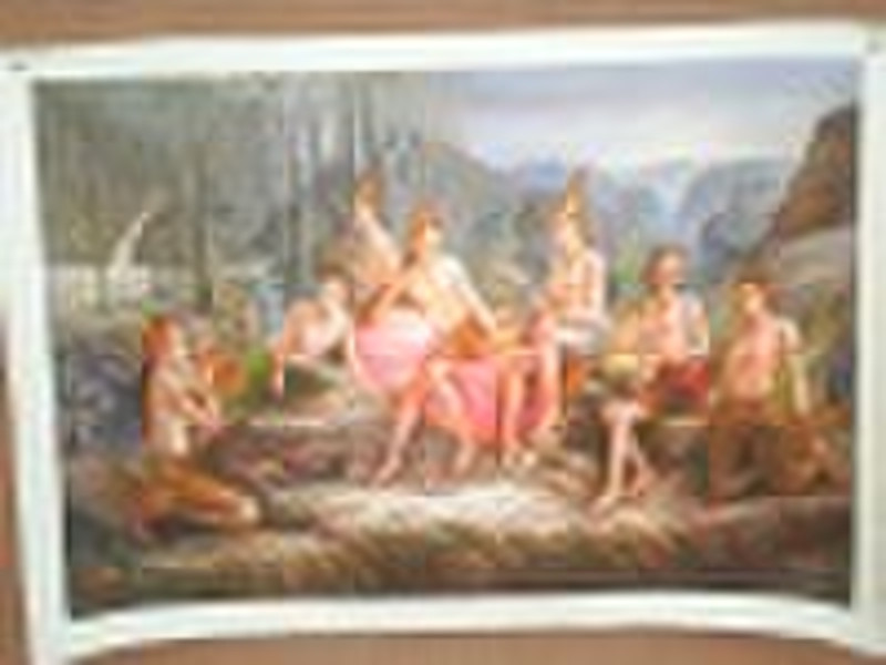 Pigure nude painting on canvas,classical nude oil