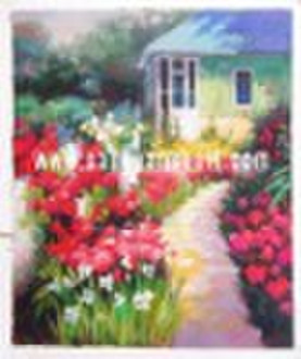 beautiful house decorative oil painting