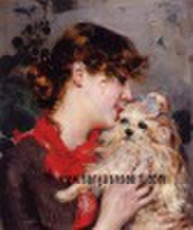 handcraft classic people oil painting