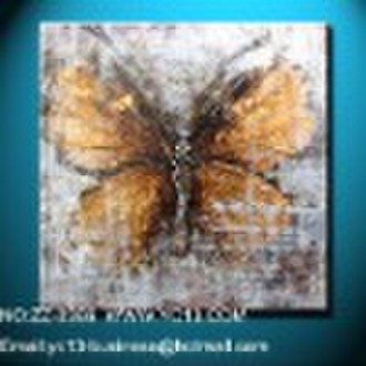 100%handmade with character butterfly modern oil P