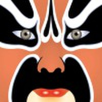 berühmte Nicht Rahmen Malerei Chinese opera mask Farbe